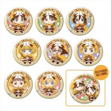 "Rascal the Raccoon" x "Attack on Titan" Large Trading Can Badge 8Pack box
