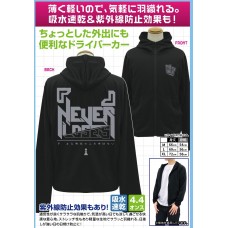 No Game No Life "" (Blank) Never Loses Thin Dry Hoodie /BLACK