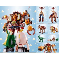 Chogokin Toy Story Super Combination Woody Robo Sheriff Star w/Initial Release Bonus Item 