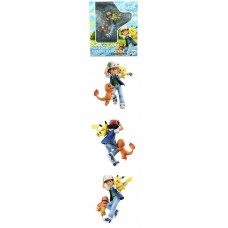 G.E.M. Series Pokemon Ash Ketchum, Pikachu, and Charmande
